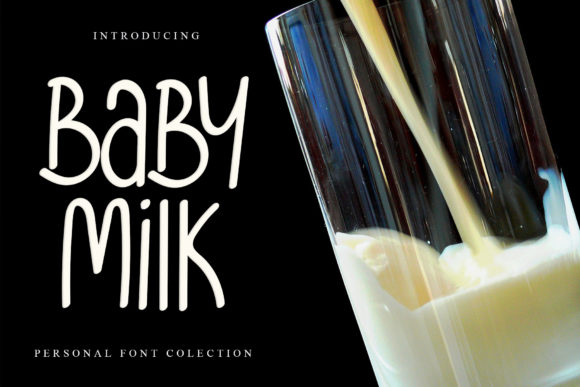 Baby Milk: A Sweet Handwritten Font for Business Branding