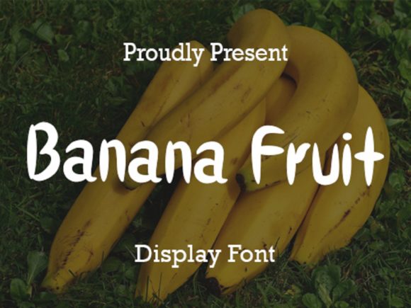 Banana Fruit: A Sweet Handwritten Font for Branding