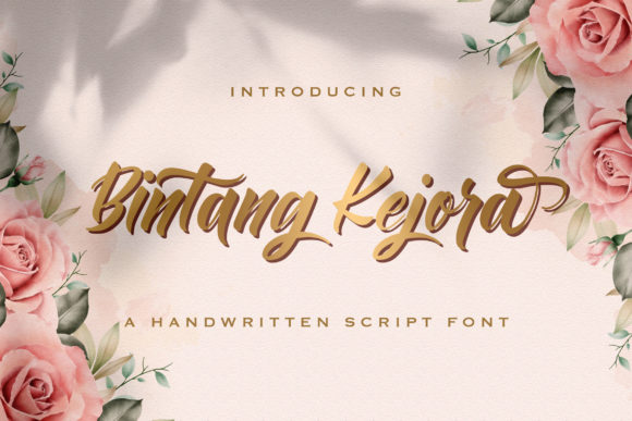 Bintang Kejora: A Handwritten Font for Elegant Web Typography