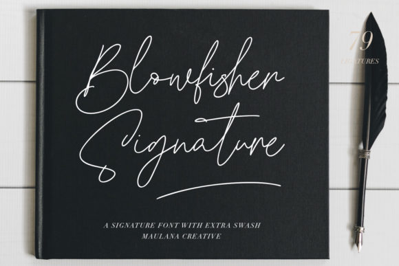 Blowfisher Signature: A Thin Handwritten Font for Modern Brand Campaigns