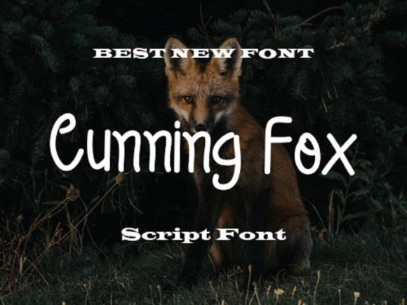 Cunning Fox: A Sweet Handwritten Font for Editorial Design and Digital Publishing