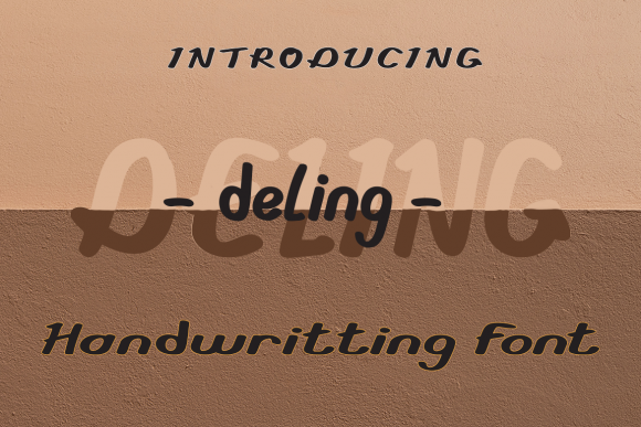 Deling Font: A Joyful Handwritten Typeface for Small Business Branding
