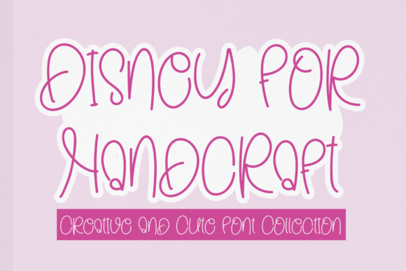 Disney for Handcraft: A Whimsical Script Font for Editorial Design and Digital Publishing