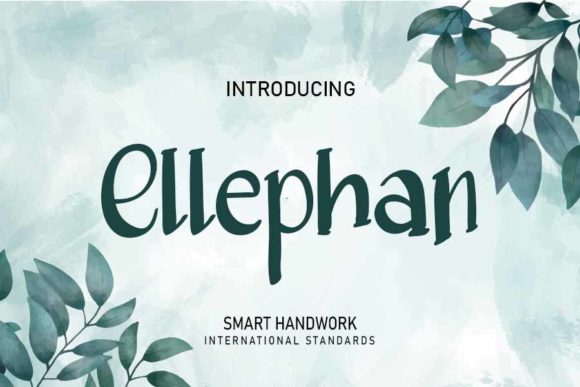 Ellephan: A Playful Handwritten Font for Modern Editorial Design