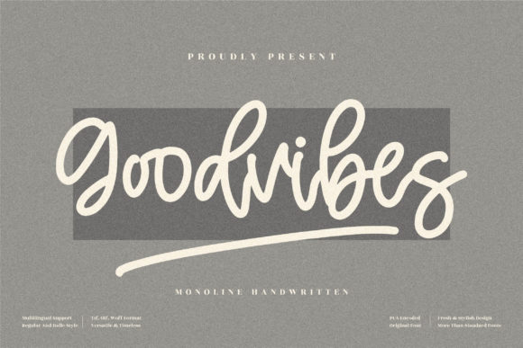 Goodvibes: A Sweet Handwritten Font for Modern Web and Brand Design