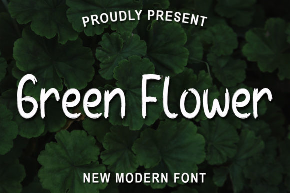 Green Flower: A Handwritten Font for Small Business Branding