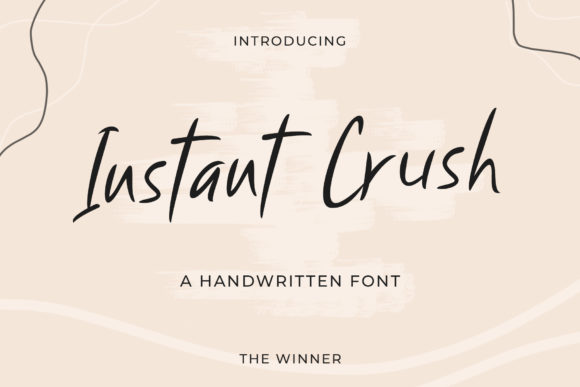 Instant Crush: A Versatile Script Handwritten Font for Modern Editorial Design