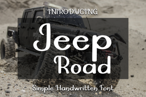 Jeep Road: A Handwritten Font for Crafters and Product Designers