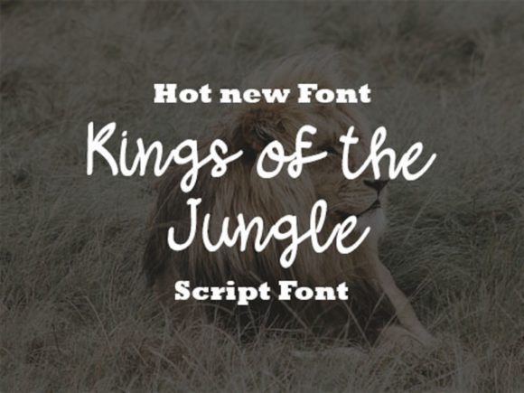 Kings of the Jungle: A Sweet Handwritten Font for Crafters & Sellers