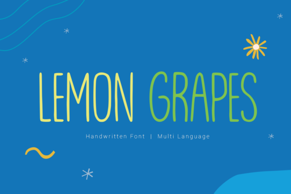Lemon Grapes: A Thin Handwritten Font for Chalkboard Quotes and Maker Branding