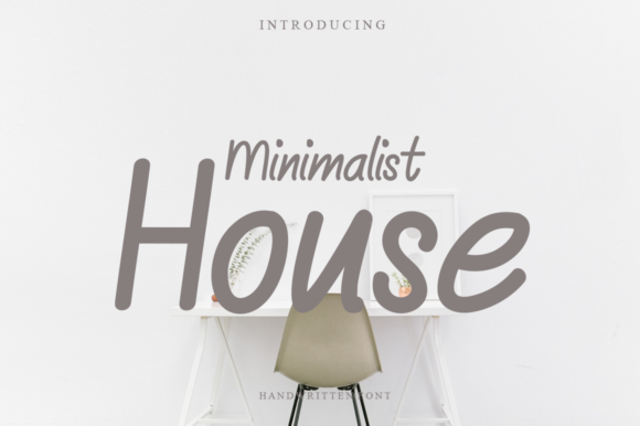 Minimalist House: A Handwritten Font That Elevates Small Business Branding