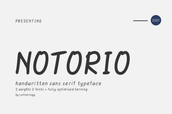 Notorio: A Cool & Natural Handwritten Font for Handmade Labels, Invitations & More