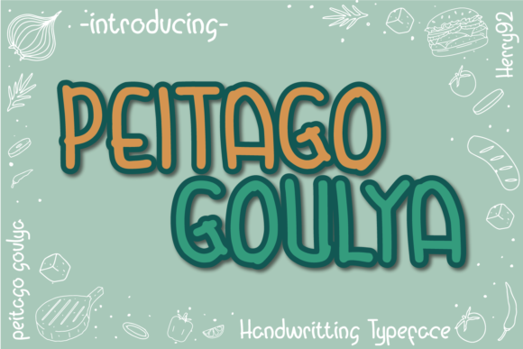 Peitago Goulya: A Sweet Handwritten Font That Elevates Small Business Branding