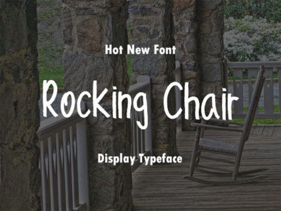 Rocking Chair: A Sweet Handwritten Font for Editorial Design