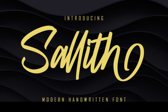Sallith: A Sweet Handwritten Font for Branding Small Businesses