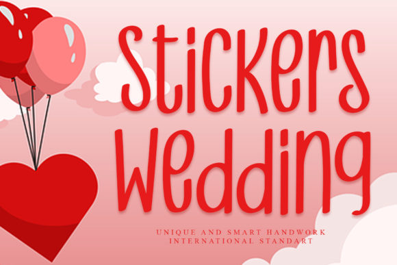 Stickers Wedding Font: Elevate Your Digital Branding with a Sweet Handwritten Touch