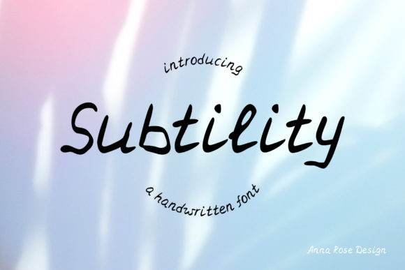 Subtility: A Modern Handwritten Font for Elegant Brand Campaigns