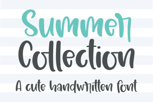 Summer Collection: A Cute Handwritten Font for Small Business Branding