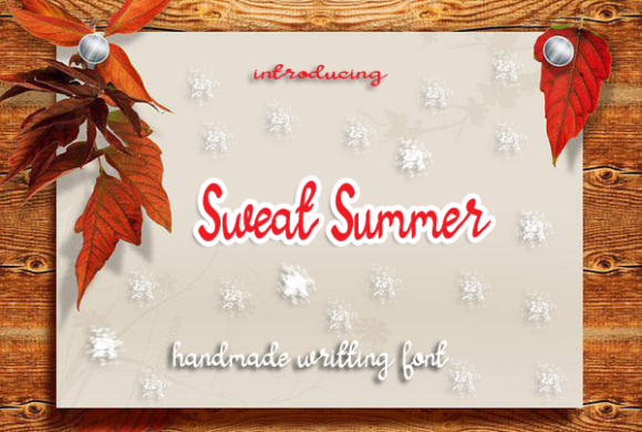 Sweat Summer: A Natural Handwritten Font for Elegant Branding