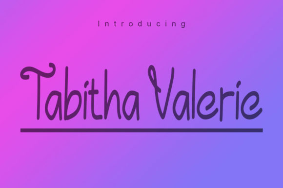 Tabitha Valerie: A Sweet Handwritten Font for Campaign Visuals That Connect