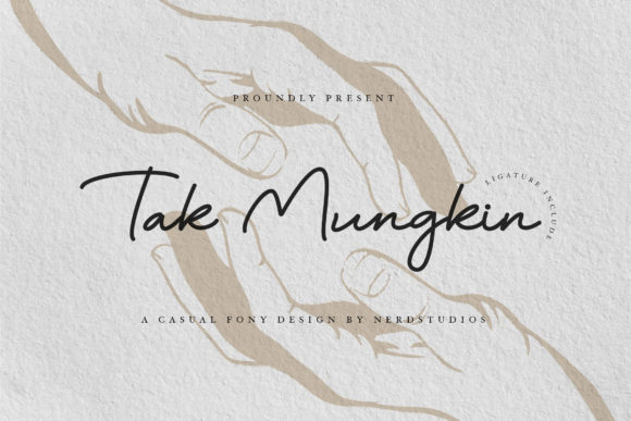 Tak Mungkin: A Sweet Handwritten Font for Crafters and Makers