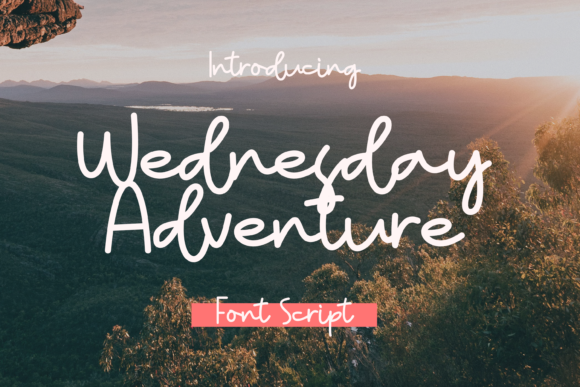 Wednesday Adventure: A Sweet Script Handwritten Font for Creative Makers and Etsy Sellers