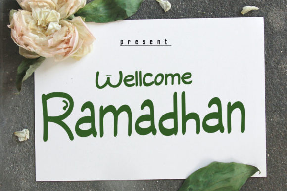 Wellcome Ramadhan: A Sweet Handwritten Font for Business Branding